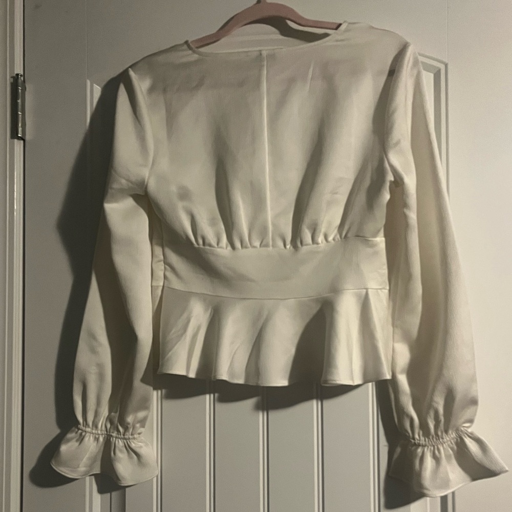 Express White Button-Down Top - image 3